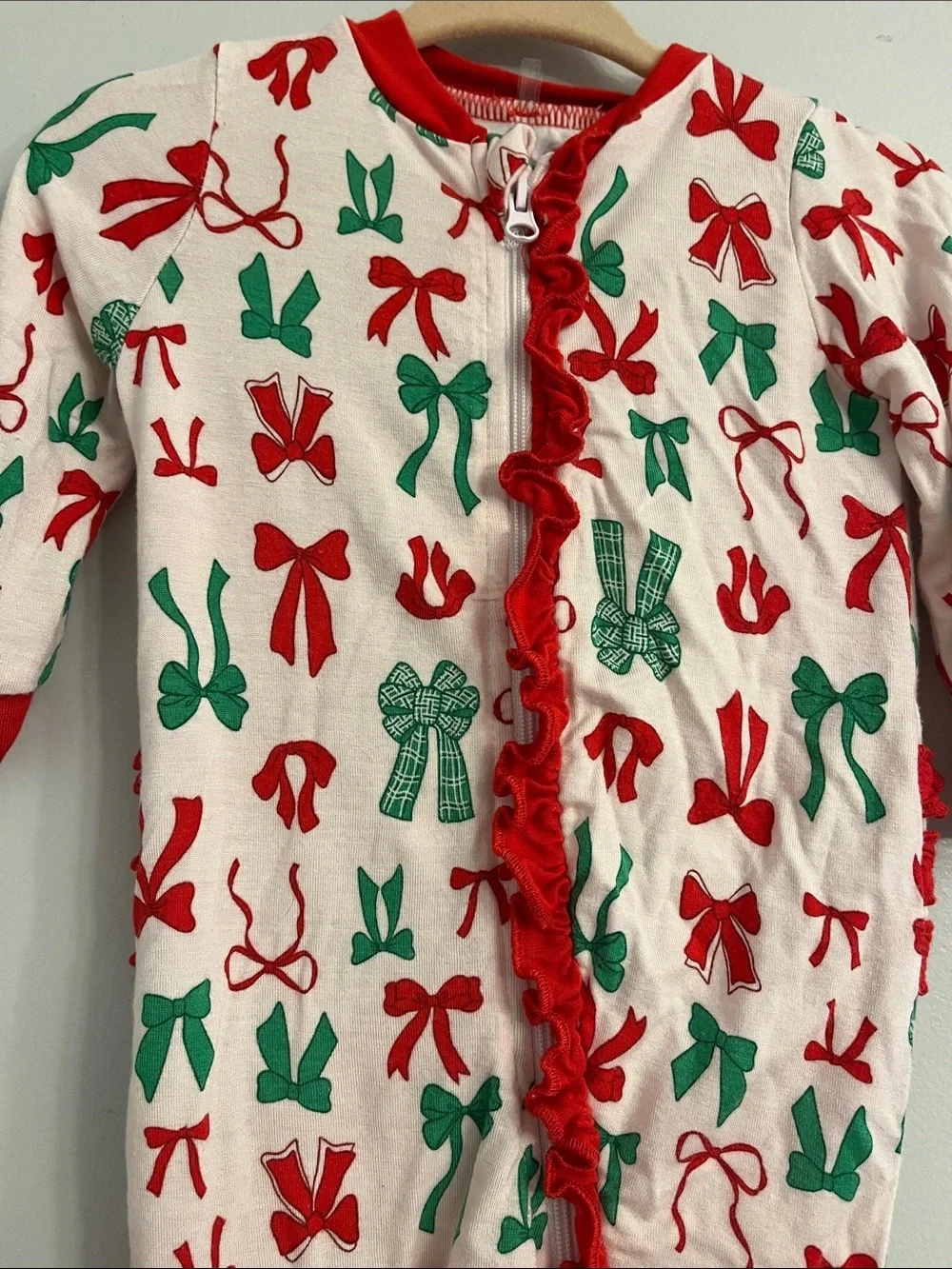 MilkBerry 0-3 Mnths Multi Bows Onesie Ruffle